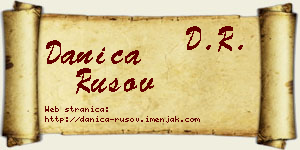 Danica Rusov vizit kartica